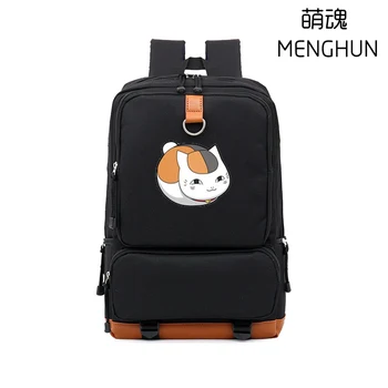 Natsume Yujinnchou neko sensei spausdinimo didelės talpos anime gerbėjų nailono kuprinės lovely cat backpack mokyklos maišą studentų nb198