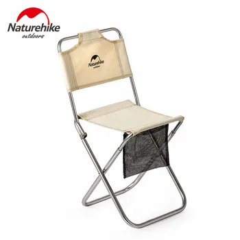 Naturehike Lankstymo Stovyklavimo Kėdė Ultralight Nešiojamų Žvejybos Kėdė Aliuminio Lydinio Atlošas Laisvalaikio Lauko Kempingas Iškylą Kelionės