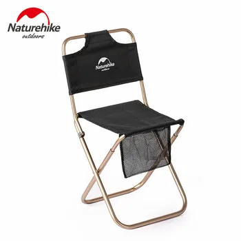 Naturehike Lankstymo Stovyklavimo Kėdė Ultralight Nešiojamų Žvejybos Kėdė Aliuminio Lydinio Atlošas Laisvalaikio Lauko Kempingas Iškylą Kelionės