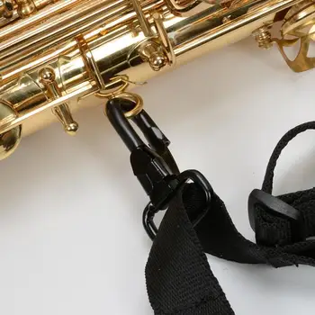 Natūralios Odos Dvivietis Peties Saksofonas Diržai su Plieno Kablys Alto Tenoras Soprano Sax