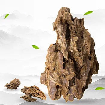 Natūralių akmenų dragon akmens ohko žuvų bakas kraštovaizdžio rockery akvariumo apdaila bonsai kraštovaizdžio Vandens žolės