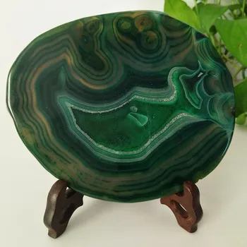 Natūralus akmuo agatas, pjaustymo taurės kilimėlis namų apdailos lentelės dekoratyvinis agatas pjaustymas lazeriu, plius spalvos agatas