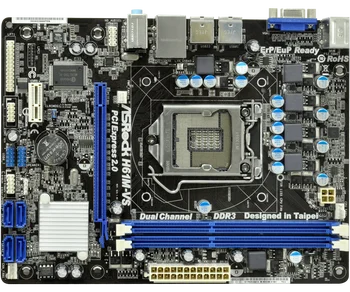 Naudotas ASRock H61M-VS LGA 1155 DDR3 RAM 16G Integruotos grafikos Plokštę