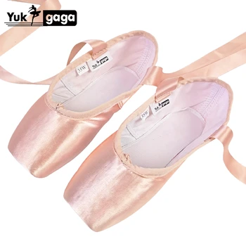 Nauja Baleto Pointe Batai, Vaikų ir Suaugusiųjų baleto pointe šokių bateliai ponios profesionalių baleto šokių bateliai su kaspinais batai
