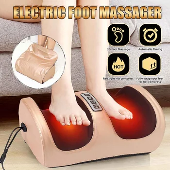 Nauja Elektros Foot Massager su Visiškai Padengti Veršiuko Kojos, Oro Suspaudimo Masažas Mašina, Pėdų Priežiūra, Šilumos Terapija Mašina 110V/220V