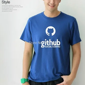Nauja IT programuotojas GITHUB SOCIALINĖS KODAVIMO T-shirt medvilnės trumparankoviai vasaros mados marškinėliai
