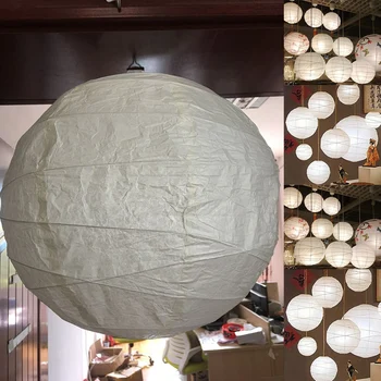 Nauja Kabančių lempų gaubtų, balta, popieriaus, 45 x 45 x 45 cm