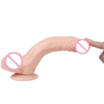 Nauja Odos jausmas Realistiškas Penis Super didelis Didelis Dildo Su siurbtuko Sekso Žaislai, Moters Sekso Produktai Moterų Masturbacija Gaidys