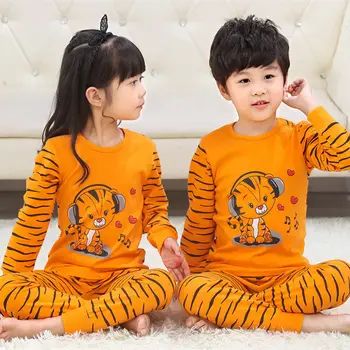Nauja Pižama Vaikams Rinkiniai Berniukai Animacinių Filmų Tigras Stilius Baby Vaikai Pijama Infantil Pyjama Mergina Namų Drabužiai Vaikams Kalėdų Sleepwear