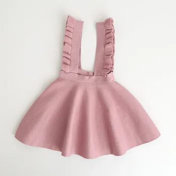 Nauja Rudens 2020 Prekės Kūdikių Mergaitės Megztiniai Vaikams, Kombinezonas Suknelė Vaikams Megzti Suknelę Dirželis Vaikiška Suknelė Graži,#2339