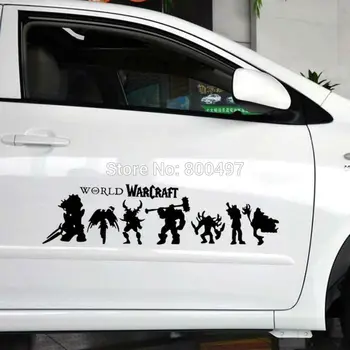 Nauja Stiliaus Apdaila, Automobilių Acccessories Pasaulio Warcraft šviesą Atspindintys Lipdukai Automobilio Viso Kūno Lipdukai 