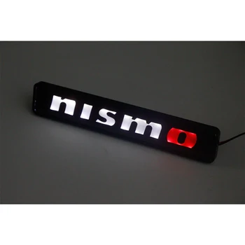 Nauja Stiliaus Automobilio Priekinės Grotelės Ženklelis Emblema LED Šviesos Nissan Tiida Teana 