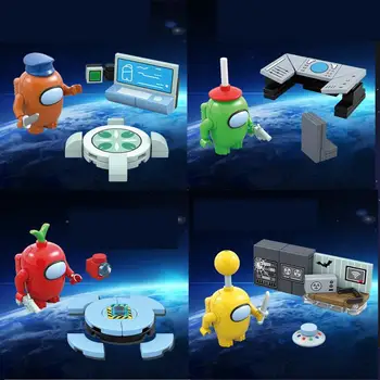 Naujas 10vnt/Set Žaidimų Serijos Tarp Jav Kosmoso Ateivių Duomenys Modelis Statybiniai Blokai, Plytos Veiksmų Skaičius, Vaikų Žaislai Vaikams Kalėdų Dovana