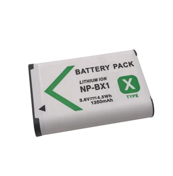Naujas 1350mAh NP-BX1 NP BX1 Baterija Sony DSC RX1 RX100 M3 M2 RX1R GWP88 PJ240E AS15 WX350 WX300 HX300 HX400 + USB Įkroviklis