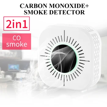 Naujas 2 in 1 Anglies Monoksido Detektorius, Dūmų Jutiklis Belaidis 433MHz Gaisro Smart Home Suderinama GSM Namų Apsaugos Signalizacijos Sistemos
