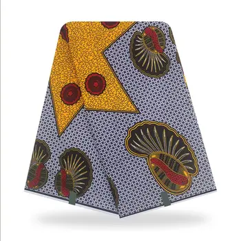 NAUJAS 2021 VAŠKAS Afrikos audinio vaškas spausdinimo, medvilnės, aukštos kokybės pagne nekilnojamojo vaškas afrikos Afrikos suknelės siuvimo medžiagos 6yard