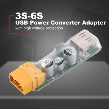 Naujas 3-6S Lipo Baterijos Įkroviklis USB Greito Įkrovimo Keitiklis su XT60 Prijunkite Telefoną automobilinis Įkroviklis Adapteris