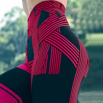 Naujas 3D Atspausdintas Antblauzdžiai Moterims Aukšto Juosmens Kratinys Kelnes Legging Push Up Fitneso Seksualus Klubų Leggins Mujer Sexy Juoda Raudona Antblauzdžiai