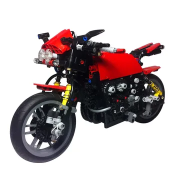 Naujas 913Pcs Motociklą Blokai Technic Žaislų Motociklo 