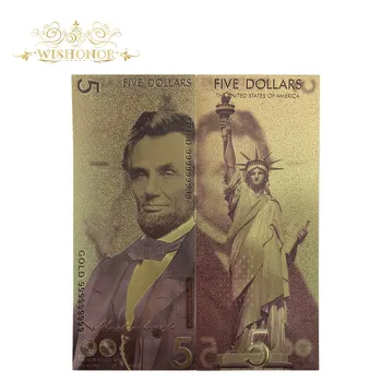 Naujas Amerikos Banknotus 10 Dolerio Banknotų 24k Auksu Padirbtus Pinigus, Auksą, Sidabrą, Verslo Dovanų