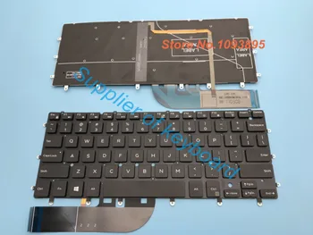 Naujas anglų klaviatūra Dell XPS 13 9343 13 9350 9360 Nešiojamas anglų Klaviatūra Su Apšvietimu