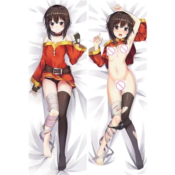 Naujas Anime Kono Subarashii Sekai ni Shukufuku o pagalvių užvalkalus Seksuali mergina 3D dvipusis Patalynės Kūno Hugging Dakimakura Atveju NK13