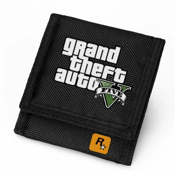 Naujas Atvykimo Grand Theft Auto Drobės Piniginės Berniukų Mados GTA Piniginės Žaidimas Pinigų Klipas