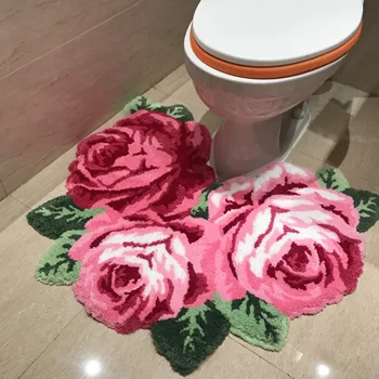 Naujas atvykimo karšto pardavimo gražus ir švelnus rožių kilimas vonios rožių kilimas, dėl kėdžių, kilimų dėl išmatų