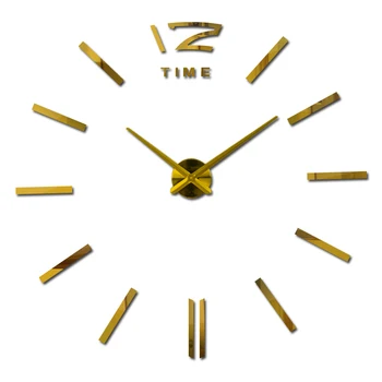 Naujas atvykimo Kvarco sieniniai laikrodžiai mados laikrodžiai 3d realaus didelis sieninis laikrodis puolė veidrodis lipduką 