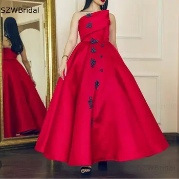 Naujas Atvykimo Satino Bordo Kulkšnies ilgio vakarinės suknelės moterims šalis Abendkleider 2021 dubajus Kaftan Vakare chalatai, Plius dydis