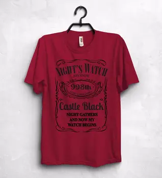 Naujas Aukštos Kokybės Marškinėliai, Naktį Žiūrėti Marškinėliai Aukščiausio Viešpaties Jon Snow Stark Pilis Juoda Martin Vasaros T-shirt