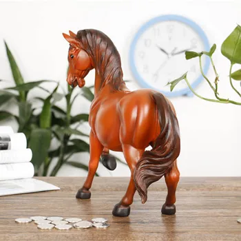 Naujas dervos arklio statula piggy bank retro modeliavimas arklio statula papuošalai amatų taupyklė saugių namų puošybai aksesuarai dovanos