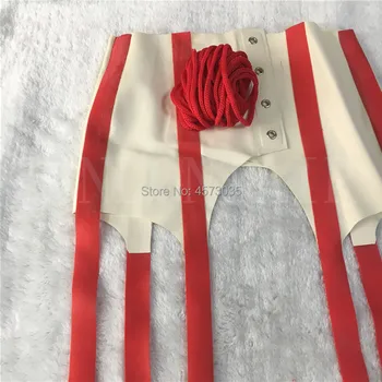 Naujas dizainas, seksualus apatinis trikotažas moterims, moteriška, rankų darbo balti spliced raudona princesė kojinės, petnešos, apatiniai cekc zentain XS-XXL