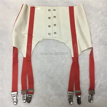 Naujas dizainas, seksualus apatinis trikotažas moterims, moteriška, rankų darbo balti spliced raudona princesė kojinės, petnešos, apatiniai cekc zentain XS-XXL