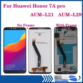 NAUJAS EKRANO ir Huawei Honor 7A pro AUM-L41 AUM-29 L21 LCD ekranas Jutiklinis Ekranas skaitmeninis keitiklis Surinkimas, Remontas, dalys