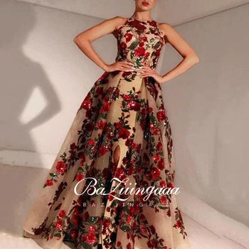 Naujas Elegantiškas Moteris, Vakare Gown Plius dydis slim spausdinti ilgą vakarinę suknelę, Tinka Formalaus Šalys