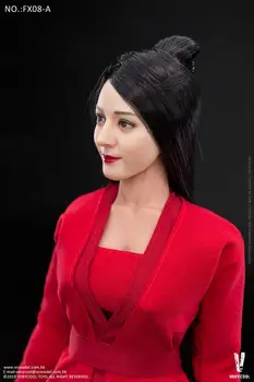 Naujas FX08-ABC 1/6 Azijos Grožio Reba Kinijos Senovės Šukuosena Moters Galvą Skulptūra ir Kūno Modelio Gerbėjų Dovanos Sandėlyje