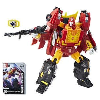 NAUJAS Hasbro Transformers Kartų - Rodimus Prime (Galia Primes Lyderis Klasė) 25cm PVC Veiksmo ir Žaislas Duomenys E0902