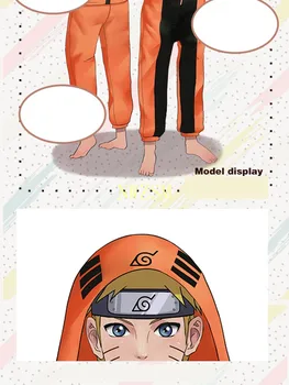 Naujas Hokage Konoha Kakashi Uzumaki Naruto Cosplay Kostiumai, Paaugliams Pižama Jumpsuits Flanelė Šiltas Thickem Sleepwear Chalatas Kostiumas