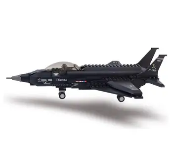 Naujas JAV karinių Oro Pajėgų F35 Kovotojas Blokai Švietimo PASIDARYK pats modelis Plytų geriausi Žaislai dovanos Vaikams