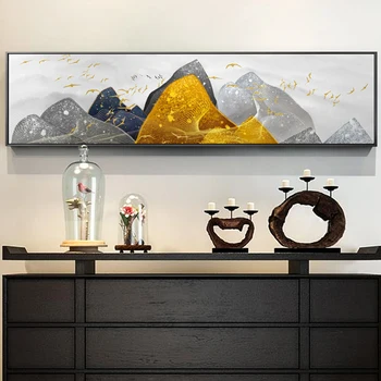 Naujas Kinų Stiliaus Kalnų, Upių Ir Dekoracijos Debesų Jūros Drobės tapybos Plakatus Ir nuotraukas Kambarį Tyrimą, Kambarių Tarnyba HD
