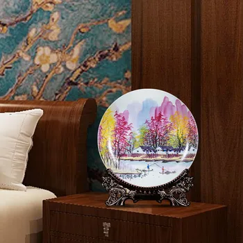 Naujas Kinų Stiliaus Pearl Spalvos, Rankomis Dažyti Porceliano Apdailos Plokštės