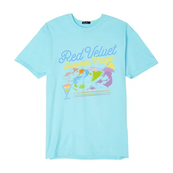 Naujas Mados Kpop RAUDONOS AKSOMO REDMARE Albumą Marškinėliai Hip-Hop Atsitiktinis Palaidų Drabužių Marškinėlius Marškinėliai trumpomis Rankovėmis Viršūnes T-shirt