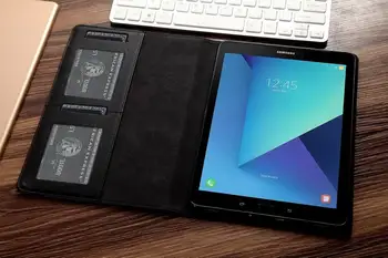 Naujas Mados PU Odos Smart Cover For Samsung Galaxy Tab S3 9.7 SM-T820 T825 Prabanga Apversti Planšetinį kompiuterį 