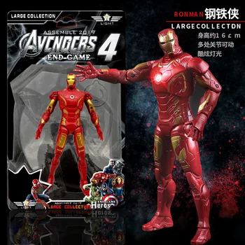NAUJAS Marvel Keršytojas 4 Endšpilis Filmą Anime Super Herojai žmogus-Voras, Kapitonas Amerika Ironman Hulk Thor Superhero Veiksmų Skaičius, Modelis