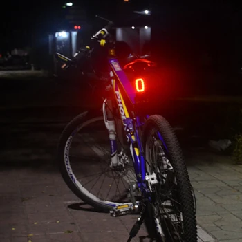 NAUJAS Meilan X6 Bike Bicycle Light Belaidžiai Galiniai Lazerio Šviesos USB Įkrovimo Smart Lempų MTB Dviračių Saugos Įspėjimas Led