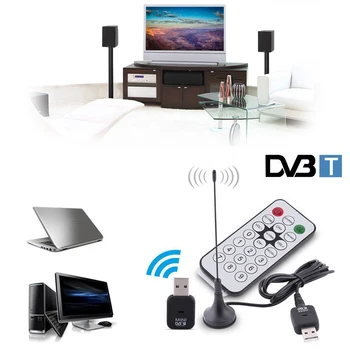 Naujas Mini USB 2.0 Skaitmeninis DVB-T SDR+DAB+FM HDTV Imtuvas Kokybės TV Antenos prijungimo įtaisas Stick Vaizdo Transliavimo Antena DVBT Imtuvas