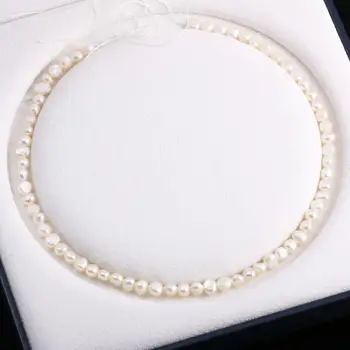 Naujas natūralių gėlavandenių perlų nereguliarus, baltųjų ryžių formos rutuliukai naudojami papuošalai 
