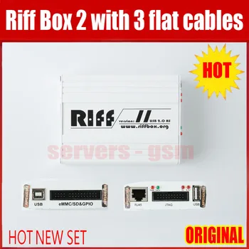 Naujas Originalus Riff Box 2 Geriausi Jtag ForSAMSUNG,Hua&wei Atrakinti&Flash&Remontas Su 3 vnt. plokšti kabeliai Visi 5+ Atsiliepimai