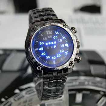 Naujas Prabangus TVG vyriški Žiūrėti Nerūdijančio Plieno LED Sporto Laikrodžiai Atsitiktinis Riešo Žiūrėti Laikrodis Relogios Masculino